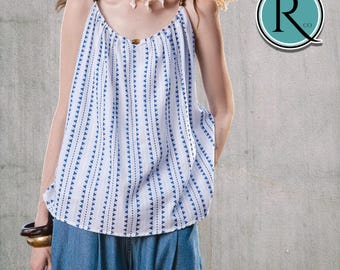 Sleeveless Tank Top | Loose Fit Shirt | Boho Summer Outfit