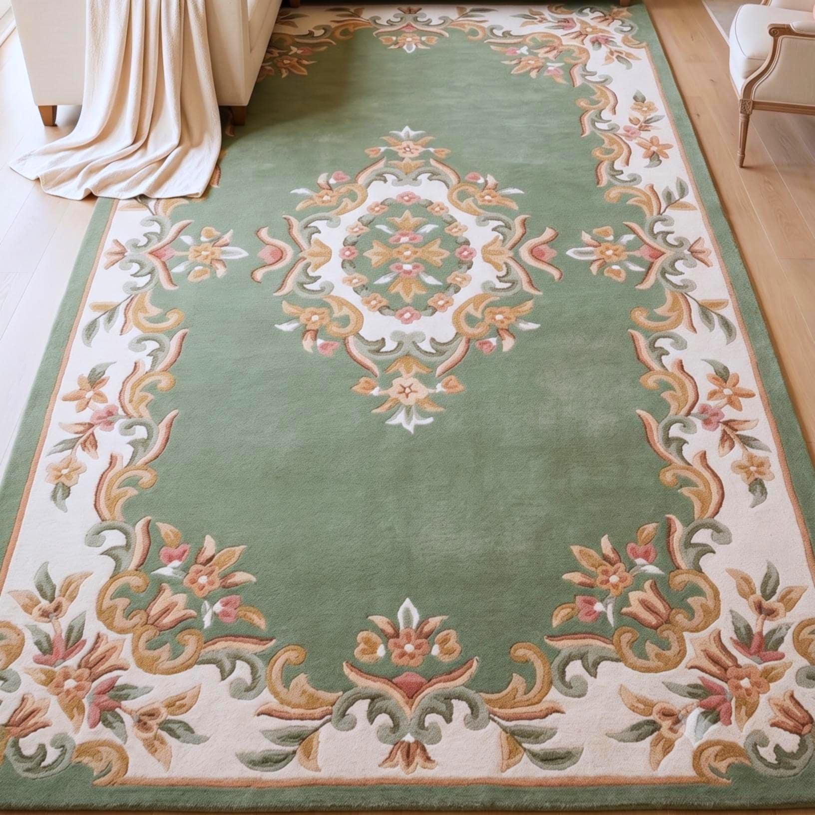 Antique Aubusson Rug - Etsy