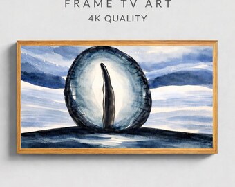 Arthur Dove Abstract Nature Frame TV Art, Modernist Watercolor TV Wallpaper, Moody Blue  Decor, Samsung TV Art Design, Digital Download