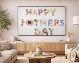 Floral Happy Mother's Day Frame TV Art (Instant Download)