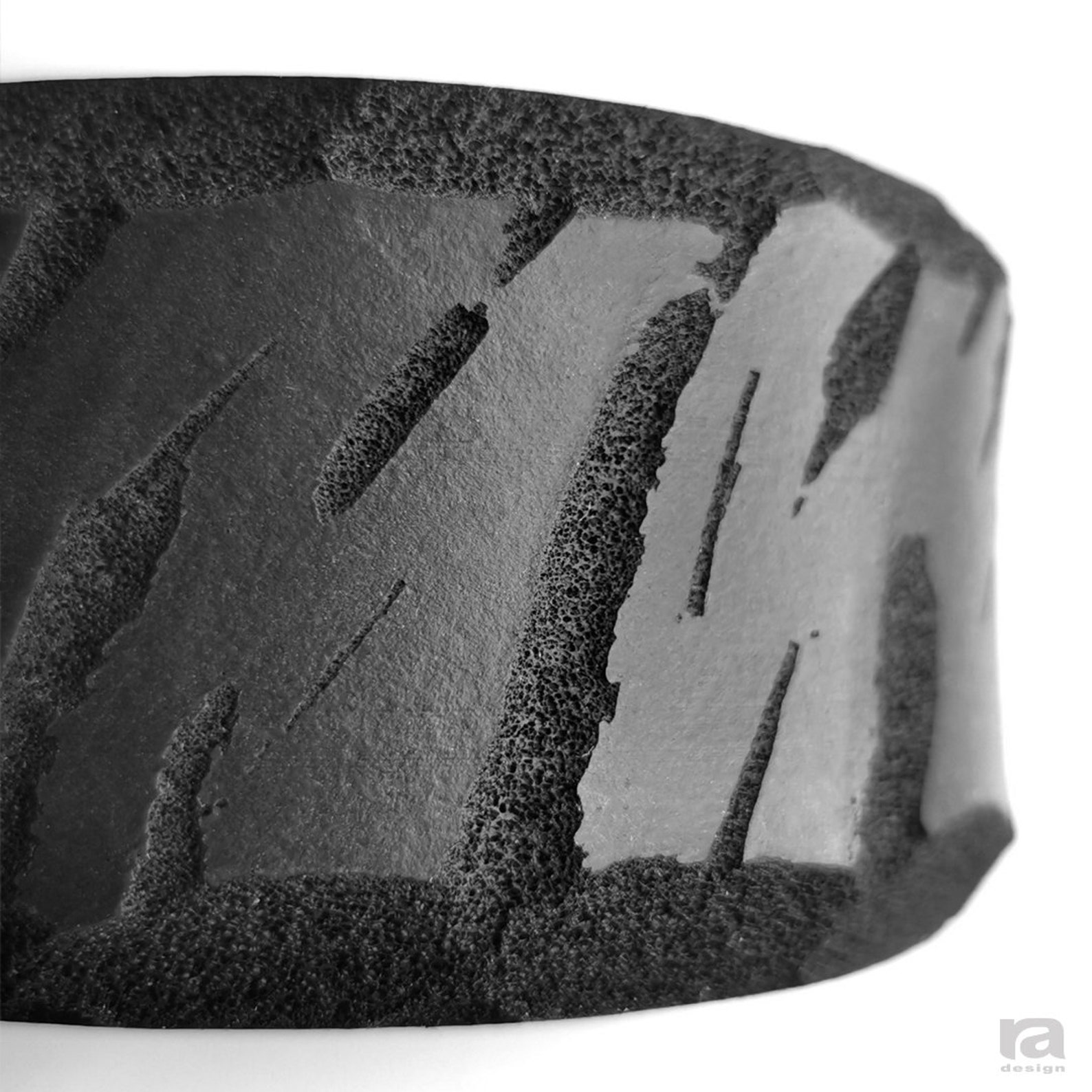 Black Rubber Bracelet Cut Lines Designers Bracelet Fashion Etsy