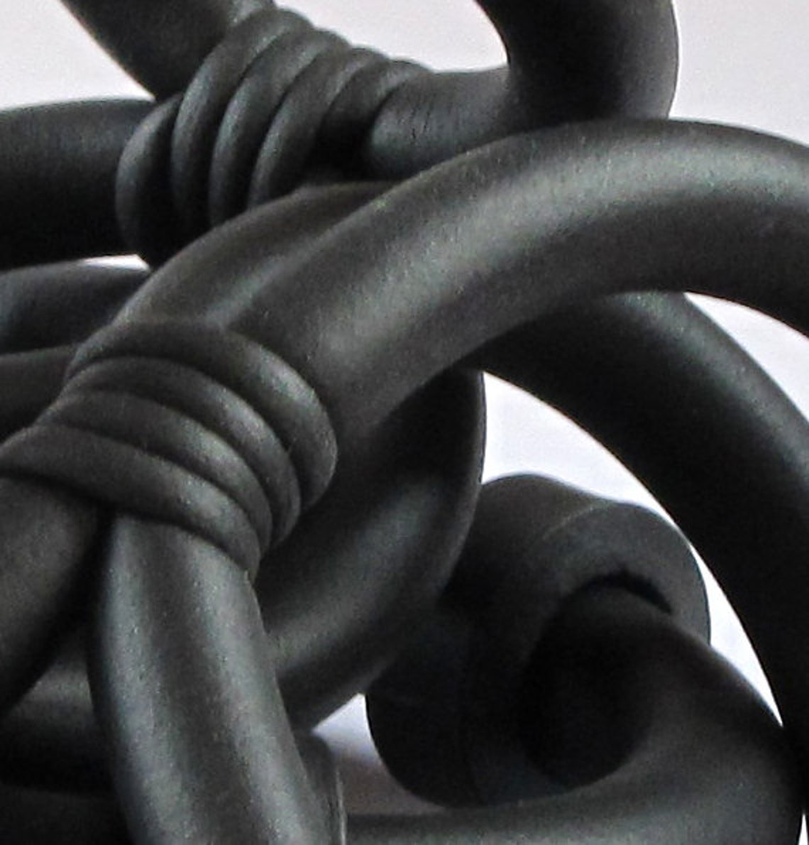 Black Rubber Chain Necklace Fashion Jewelry Designer Etsy
