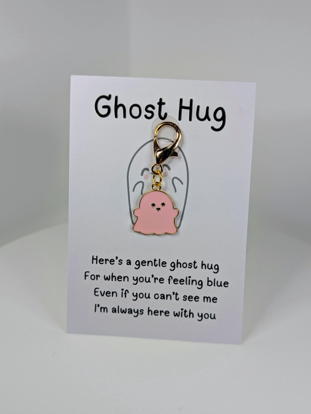 Ghost Hug Keychain - Etsy