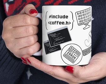 Programmer-koffiemok – codering humor keramische mok voor ontwikkelaars, software-ingenieurs en programmeurs