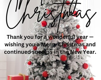 Festive Christmas Card Canva Templates: Holiday Bundle (Digital Download)