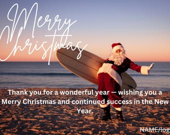 Editable Christmas Card Template Bundle: Canva Designs (Digital Download)