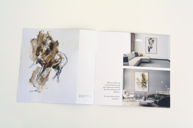 Art Brochure 2021 presenting a selection of recent paintings on the theme of the horse image 9