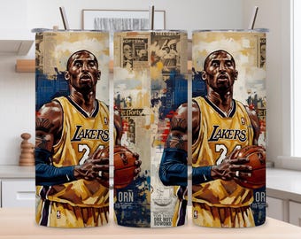 Lakers Legend Stainless Steel Tumbler: Basketball Fan Travel Mug