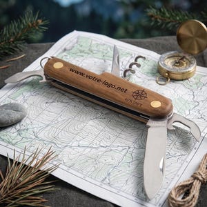 Personalized Wooden Swiss Army Knife with Engraved Name | Gift for Men, Father's Day, Birthday