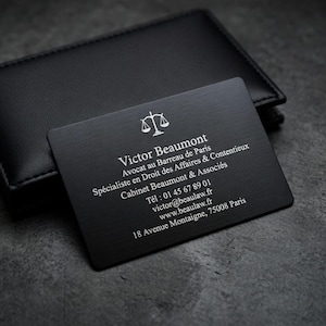 Engraved Aluminum Metal Business Card | Custom Laser Logo | Entrepreneur Startup Artisan Gift | Unique Premium Card