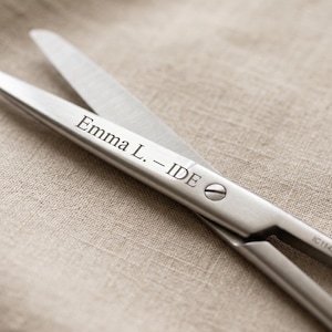 Custom Nurse Scissors with Name | Graduate Nursing Gift, Caregiver | Laser Engraved Stainless Steel Medical Uniform Scissors