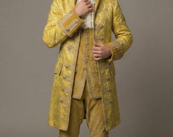 Traje de lujo barroco para hombre, vestido de novia estilo rococó de María Antonieta.