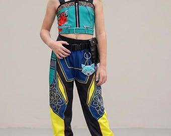 Traje de estilo anime para niñas, disfraz de cosplay para Halloween.