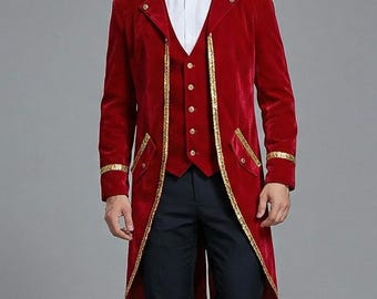 Disfraces de Halloween para hombre, frac de fiesta, estilo steampunk, estilo retro medieval.