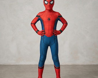 Déguisement Spiderman pour enfant, Body cosplay de super-héros, Combinaison Carnaval d'Halloween