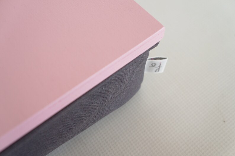 Serving Tray With Cozy Linen Pillow Laptop Lap Desk Pastel Etsy