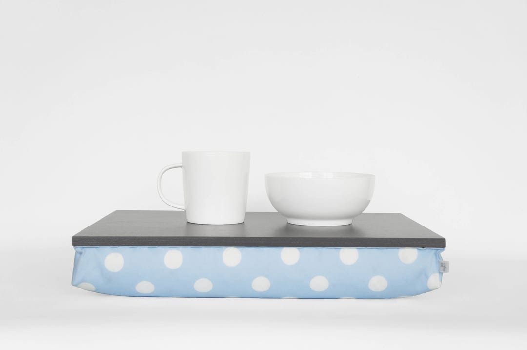 Slow Sunday Breakfast in Bed Serving Tray, Laptop Stand Graphite Grey