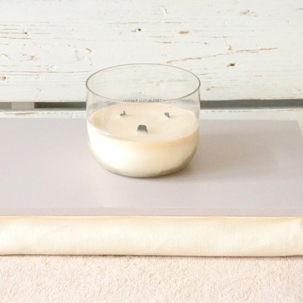 Wedding gift for couple- Bed tray, breakfasts in bed tray - Grey tray with Ivory linen pillow