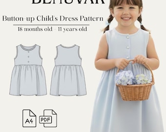 Button-up Child's Dress Pattern