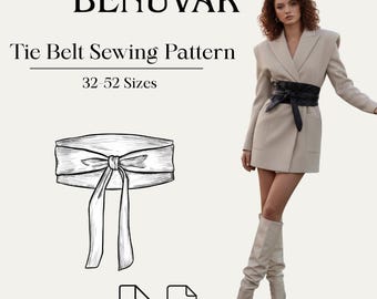 Tie Belt Sewing Pattern