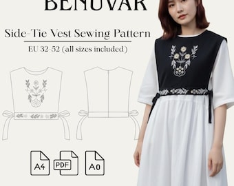 Side-Tie Vest Sewing Pattern