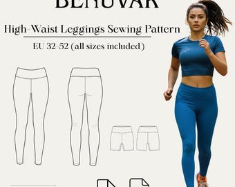 High Waist Leggings Sewing Pattern