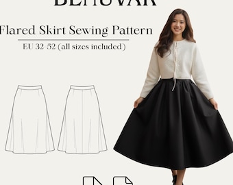 Flared Skirt Sewing Pattern