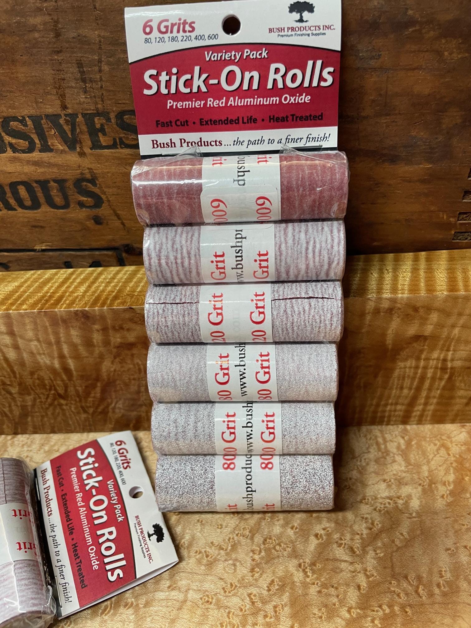 PSA Variety Pack: 80, 120, 180, 220, 400, & 600 grit. Each 1yrd long