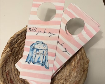 Bridesmaid proposal wine tags (6pack)