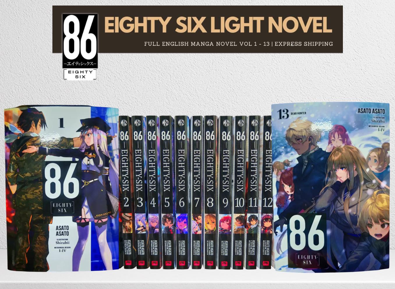 86 EIGHTY-SIX Light Novel Volume 1-13 English Version Full Set