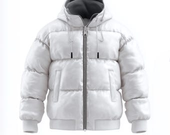 Men’s Genuine Sheepskin Leather Hooded Puffer Winter Coat Quilted Insulated Warm