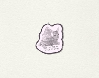 Gracie Abrams Glitter Sticker- deer close to you