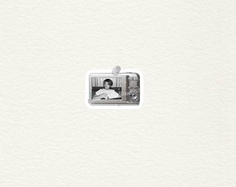 Pegatina con purpurina para cámara digital Djo