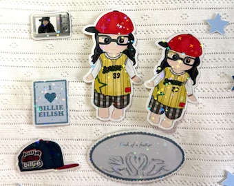 Billie Eilish Stickers Glitter