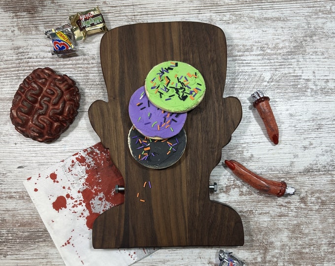 Featured listing image: Halloween Frankenstein Ghoulishly Fun and Useful  Cutting/Serving and Cheese Board
