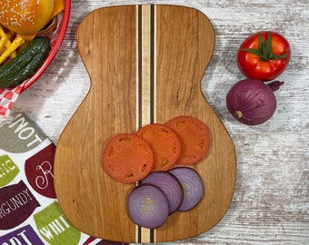 Acoustic guitar cutting board The perfect gift for any musician