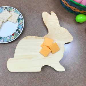 Cutting Board Big Bunny Rabbit  Wood,  Gift boxing available, perfect for Easter or any occasion, hand made and made to be used