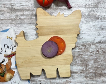 Yorkie cheese cutting board, Yorkie hardwood cutting board,  Yorkie charcuterie board , great gift for any Yorkshire Terrier dog owner