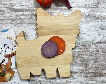 Yorkie cheese cutting board, Yorkie hardwood cutting board,  Yorkie charcuterie board , great gift for any Yorkshire Terrier dog owner