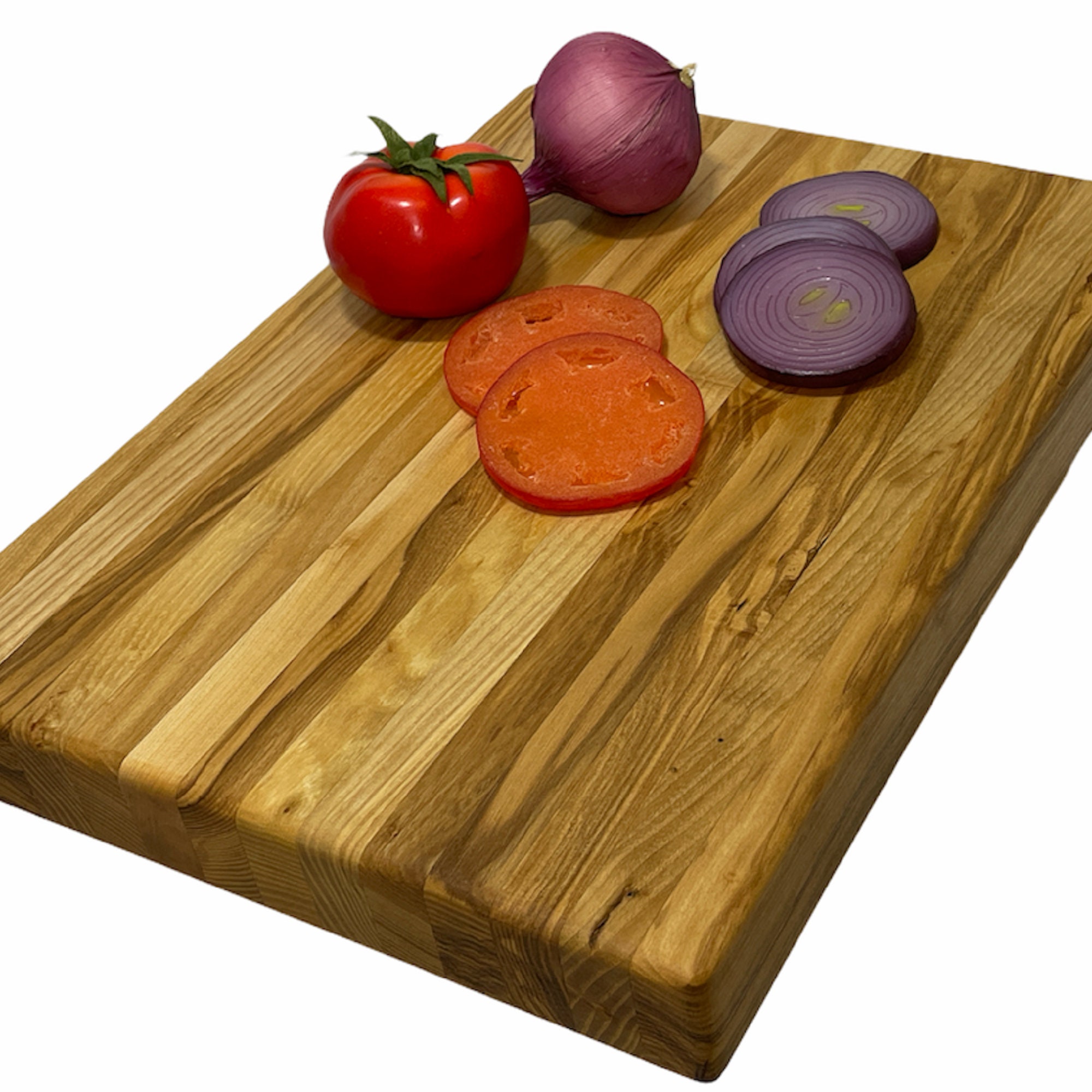 Ash butcher block 16 Side grain board with feet Etsy