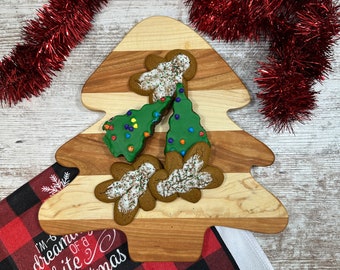 Christmas tree Cherry and Maple Cutting board and Serving tray make a great  gift and a perfect decoration