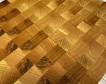 Maple Butcher Block Cutting Board: Travel Size for Camping