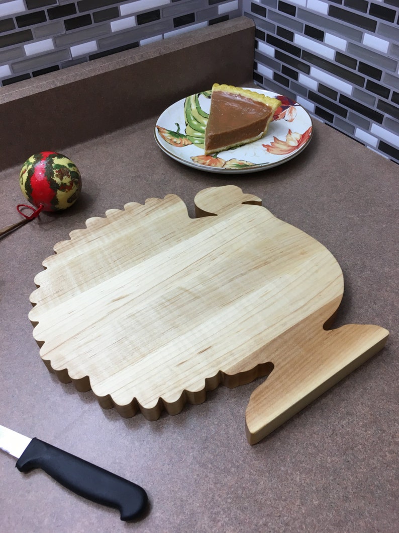 Cutting Board Turkey as Seen on HGTV Magazine Gift Box Etsy