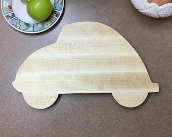 VW bug wood cutting board in Maple hardwood, Great gift, Made to use Made to last, Volkswagen