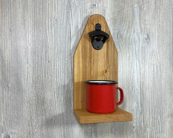 Colorful wall mounted bottle opener