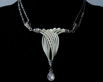 Bone Necklace | Bone Pendant | Bone Choker | Gothic Natural Necklace | Handmade Statement Jewelry |Oddity Jewelry