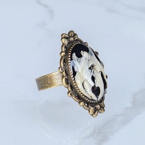 Bone Ring | Real Bone Jewelry | Gothic Ring | Oddity Ring | Witchy Ring | Real Bone Ring | Jawbone Ring | Alt Ring | Goth Ring | Curiosities image 12