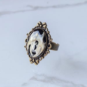 Bone Ring | Real Bone Jewelry | Gothic Ring | Oddity Ring | Witchy Ring | Real Bone Ring | Jawbone Ring | Alt Ring | Goth Ring | Curiosities image 11