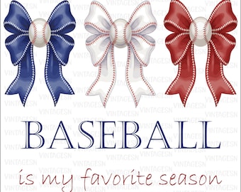 Baseball Is My Favorite Season png, Coquette Baseball png, Retro Baseball Shirt png, Game day png, Trendy Baseball Mom PNG, Asthetic png