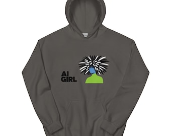 ai girl "ai girl vector crew" | Uniseks hoodie